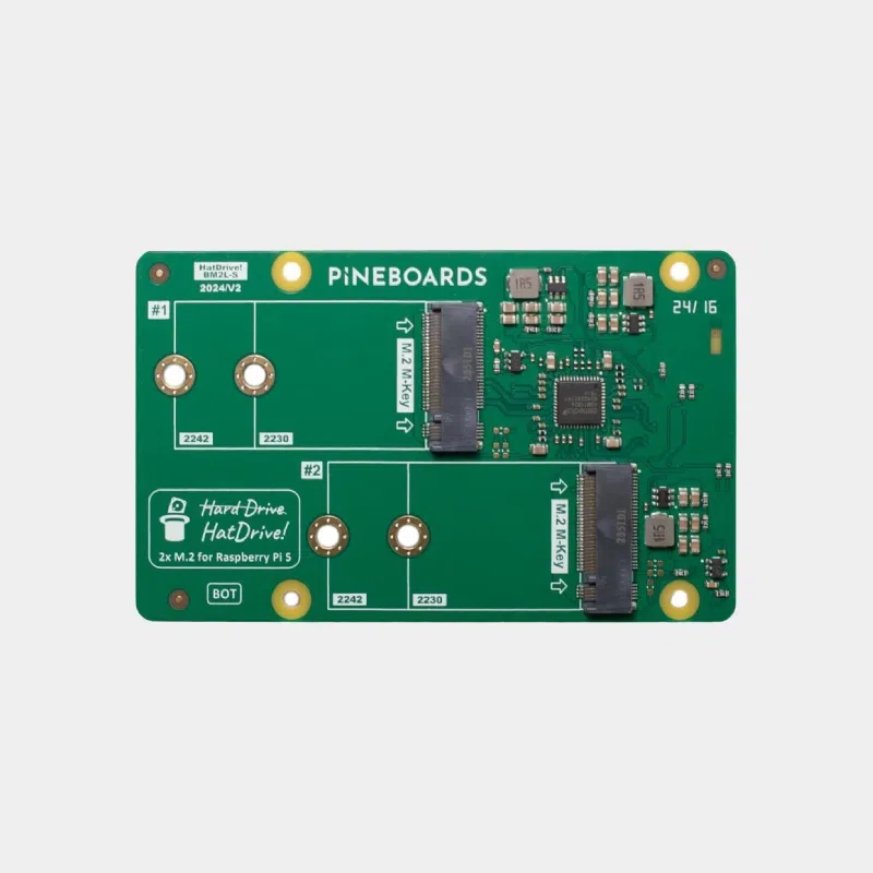 Pineboards Dual NVMe pour Raspberry Pi 5